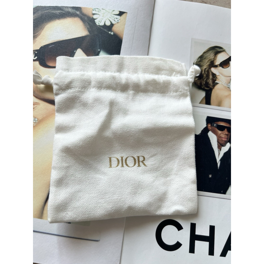 Christian Dior Beauty Dust Bag 6" * 5" Mini Drawstring Pouch